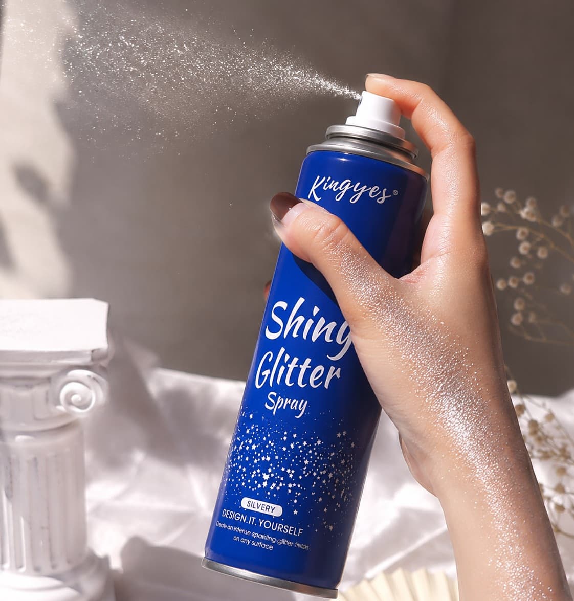 شیمیر اکلیلی بدن در سه رنگ shiny glitter — تصویر ۵