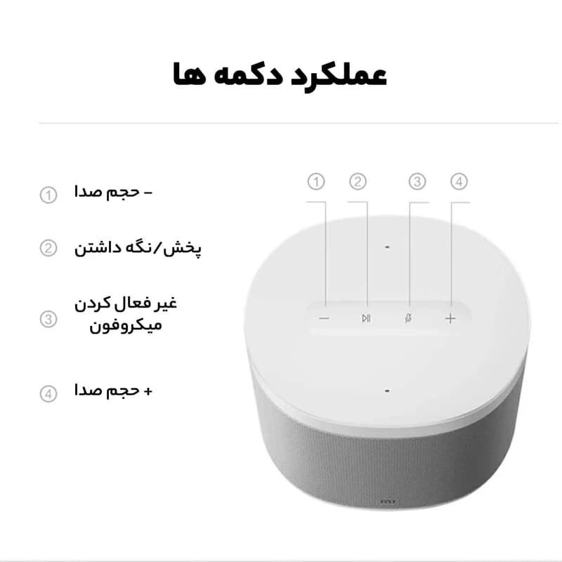 اسپیکر هوشمند شیائومی مدل Mi Smart Speaker L09G (Google Assistant) — تصویر ۱۱