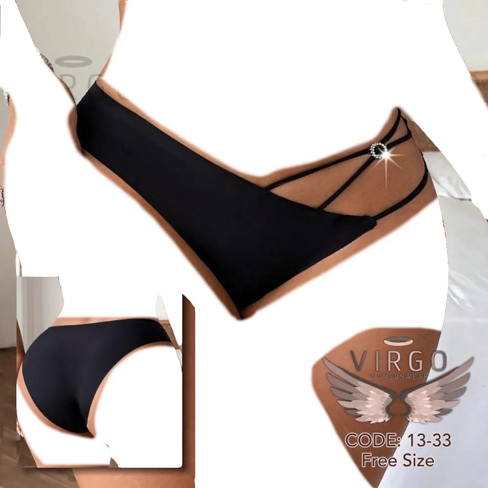 شورت فانتزی زنانه برند VIRGO رنگ مشکی فری سایز