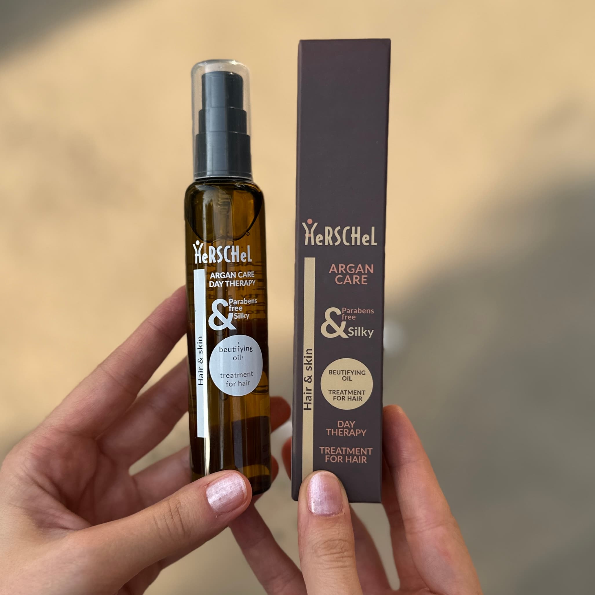 روغن آرگان هرشل دی تراپی HeRSCHeL ۶۰ml | مرطوب‌کننده مو و پوست — تصویر ۲