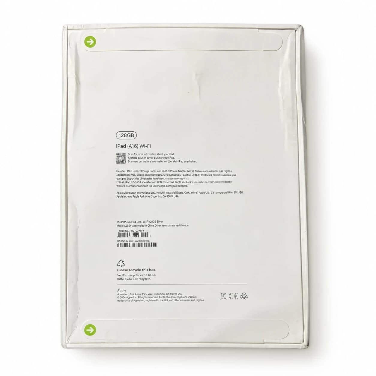 تبلت اپل مدل Apple iPad 11th Genereation 2025 (A16) wifi 11 حافظه 128 گیگابایت | کاملا سالم، نو، نات اکتیو، دارای ایراد در جعبه کالا — تصویر ۸