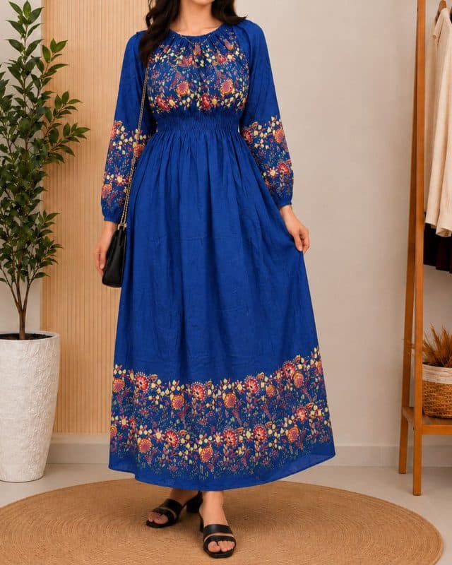 پیراهن ساحلی زنانه حاشیه دار 7627 — تصویر ۱۱