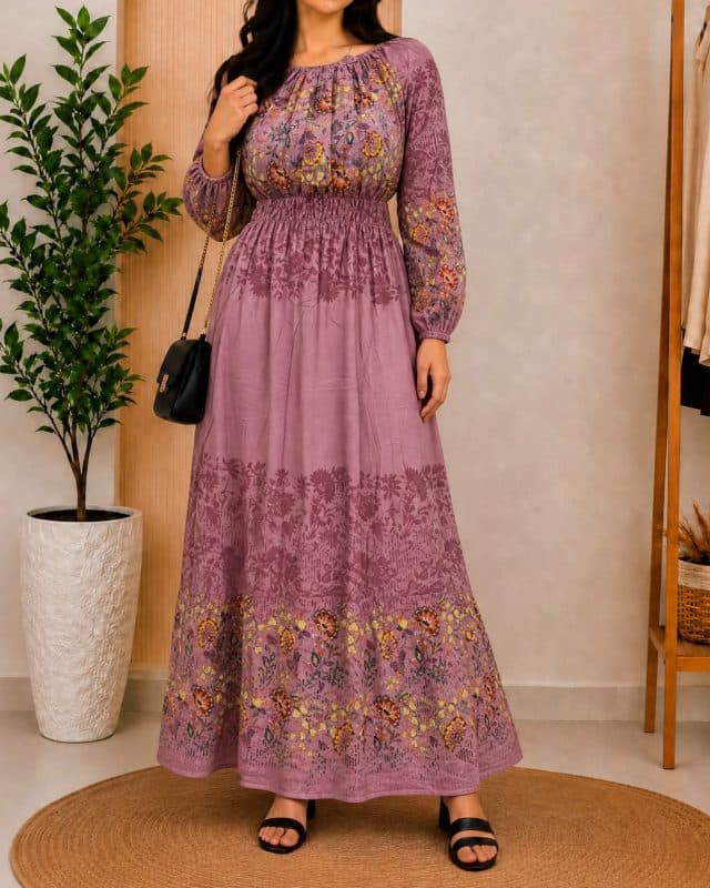 پیراهن ساحلی زنانه حاشیه دار 7627 — تصویر ۱۲