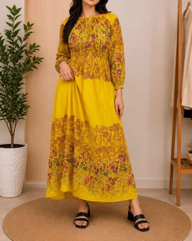 پیراهن ساحلی زنانه حاشیه دار 7627 — تصویر ۶