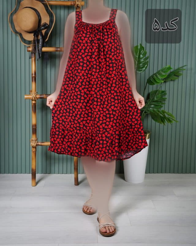 سارافون زنانه بندی نخ خارجی E7605 — تصویر ۱۲
