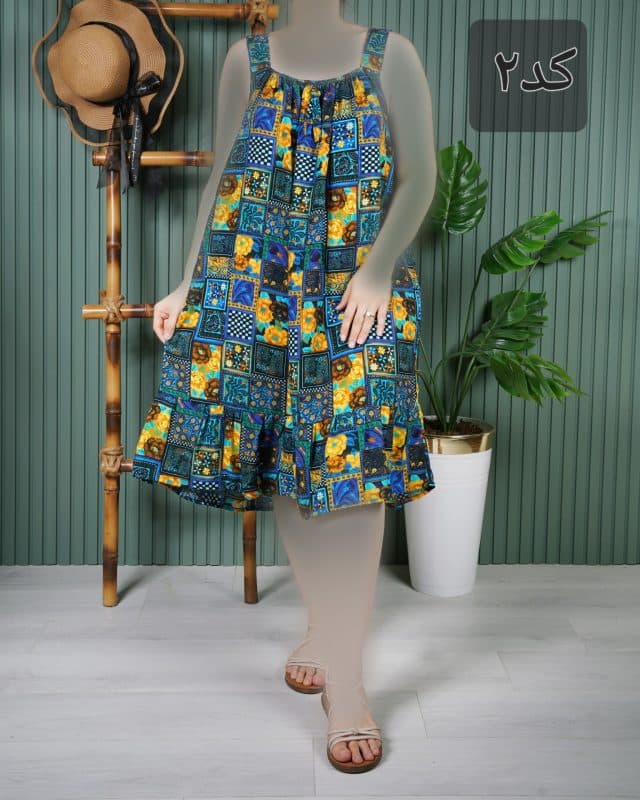 سارافون زنانه بندی نخ خارجی E7605 — تصویر ۷