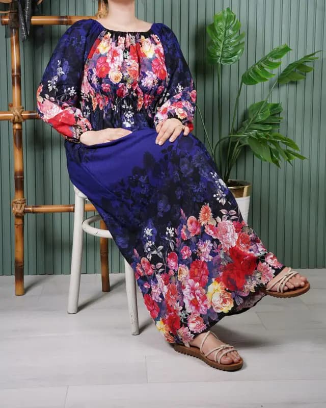 پیراهن بلند یاسمن A7599 — تصویر ۶