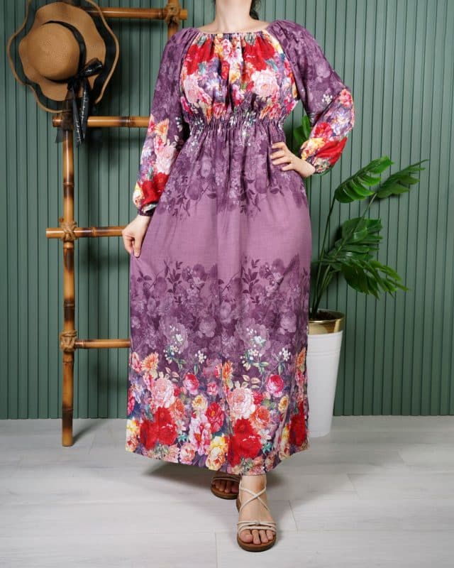 پیراهن بلند یاسمن A7599 — تصویر ۵