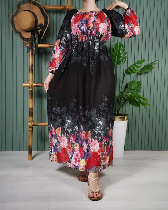 پیراهن بلند یاسمن A7599 — تصویر ۲