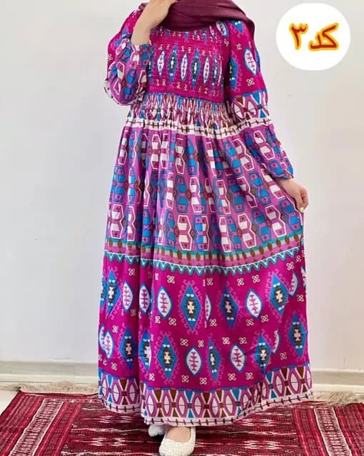 پیراهن ساحلی کریشه هندی آپتین T7596 — تصویر ۷