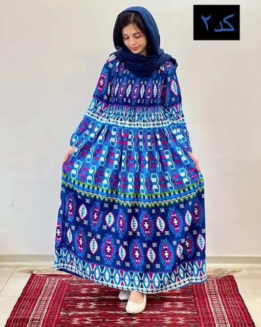 پیراهن ساحلی کریشه هندی آپتین T7596 — تصویر ۴