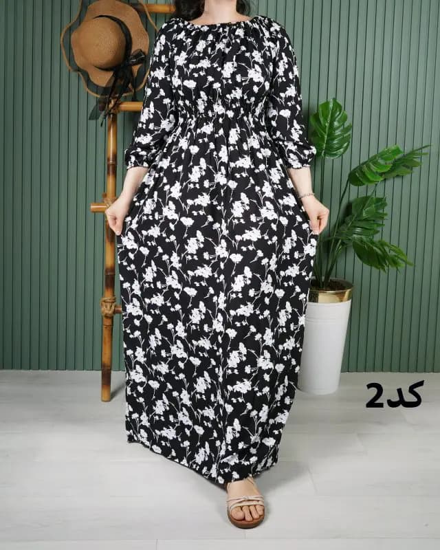 پیراهن ساحلی نخی خارجی U7589 — تصویر ۳