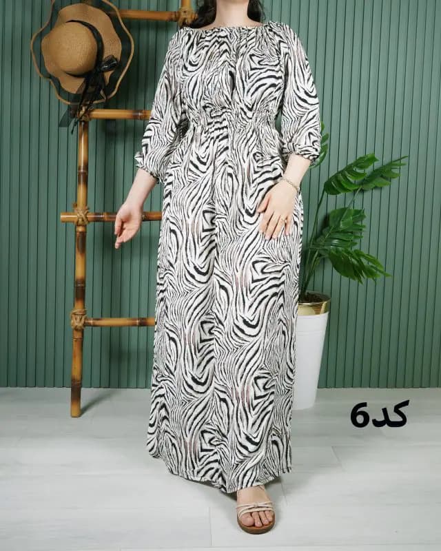 پیراهن ساحلی نخی خارجی U7589 — تصویر ۷