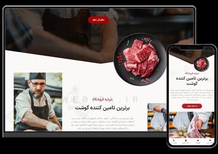 طراحی سایت پروتئینی و گوشت – طرح شماره ۴۱۴۱