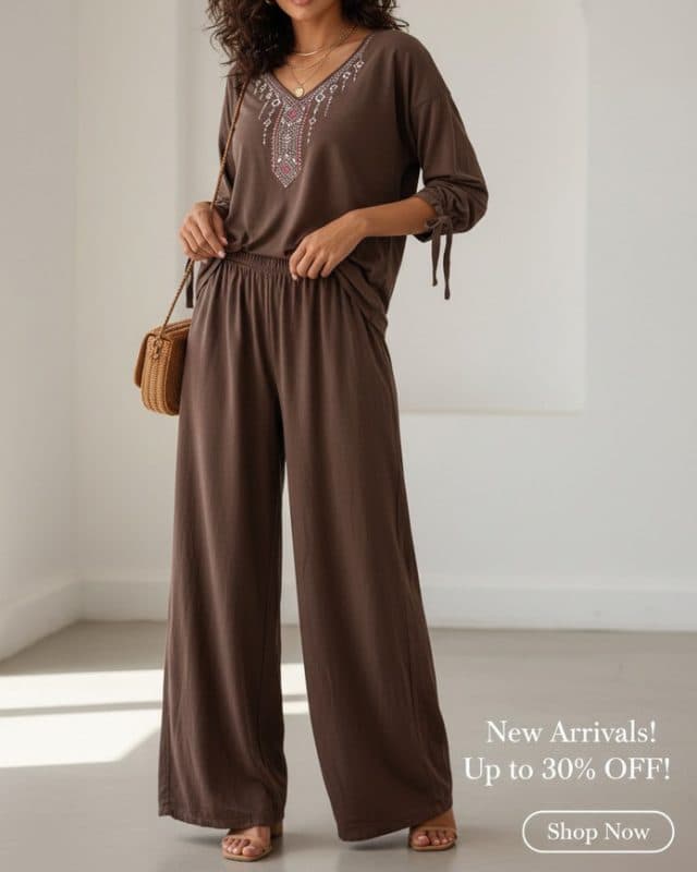 بلوز و شلوار نخی مایا 7550