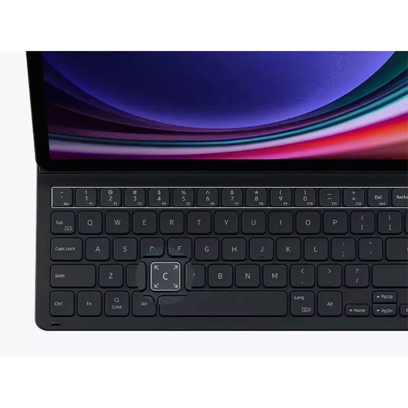 کیف کلاسوری کیبورد دار سامسونگ مدل Book Cover EF-DX715 مناسب برای تبلت سامسونگ Galaxy Tab S9 / S9 5G / S9 FE / S9 FE 5G — تصویر ۹