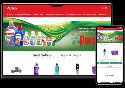 طراحی سایت محصولات شوینده و بهداشتی – طرح شماره ۴۱۵۱