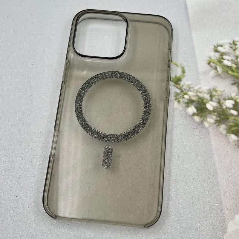 قاب گوشی iPhone 16 Pro Max آیفون شفاف لوکس دودی Unique Case مگ سیف — تصویر ۴