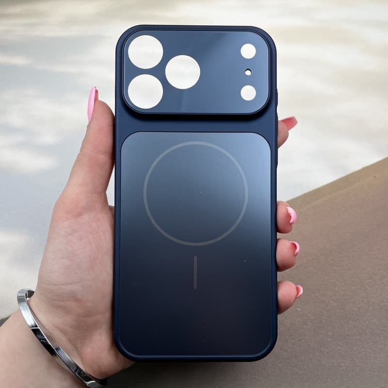 قاب گوشی iPhone 17 Pro Max آیفون Creative Case مگ سیف اورجینال محافظ لنز دار شیشه ای — تصویر ۳