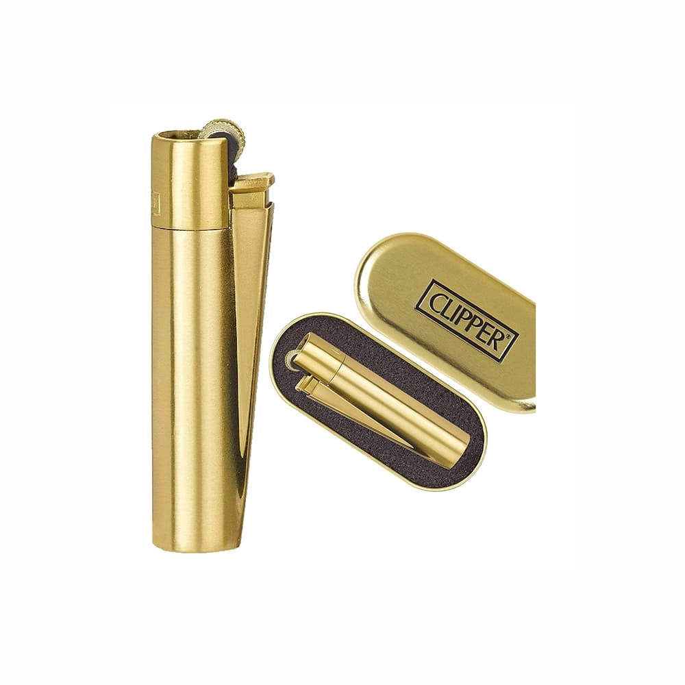 فندک گازی کلیپر مدل Reusable Gold Matt — تصویر ۲