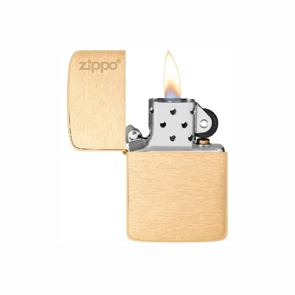 فندک زیپو مدل Brashed Brass 1941 Replica Zippo Logo Lust کد 1941b — تصویر ۵