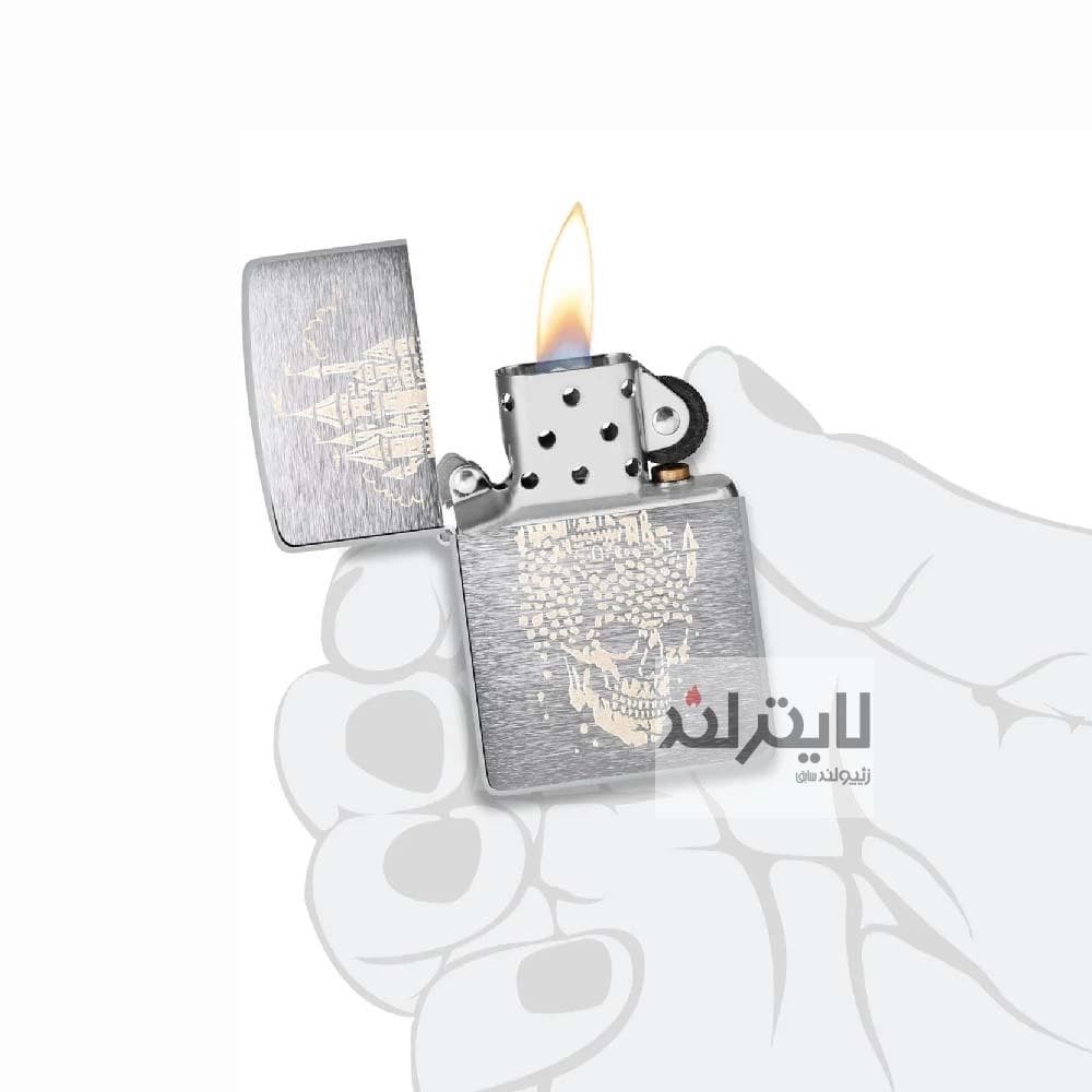فندک زیپو مدل Skull Castle Design کد 46477 — تصویر ۳