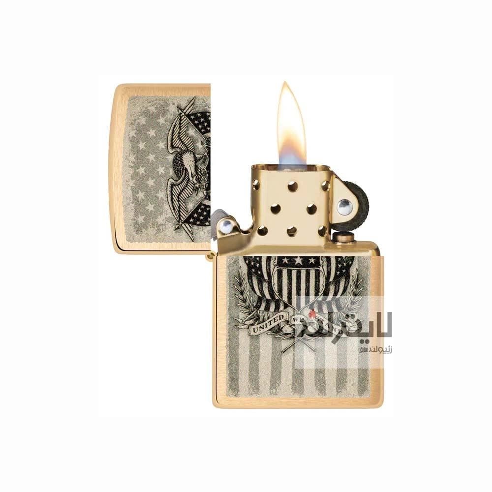 فندک زیپو مدل American Eagle Design کد 46230 — تصویر ۲