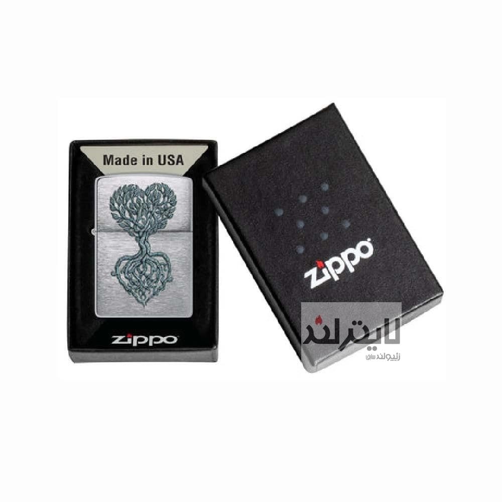 فندک زیپو مدل Tree of Love Design کد 46232 — تصویر ۵