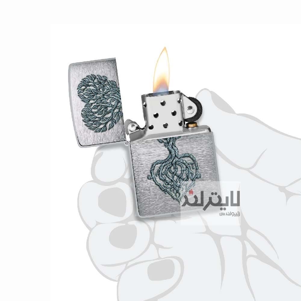 فندک زیپو مدل Tree of Love Design کد 46232 — تصویر ۳