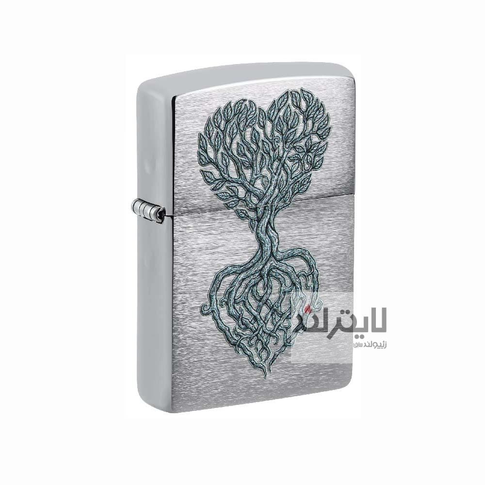 فندک زیپو مدل Tree of Love Design کد 46232 — تصویر ۴