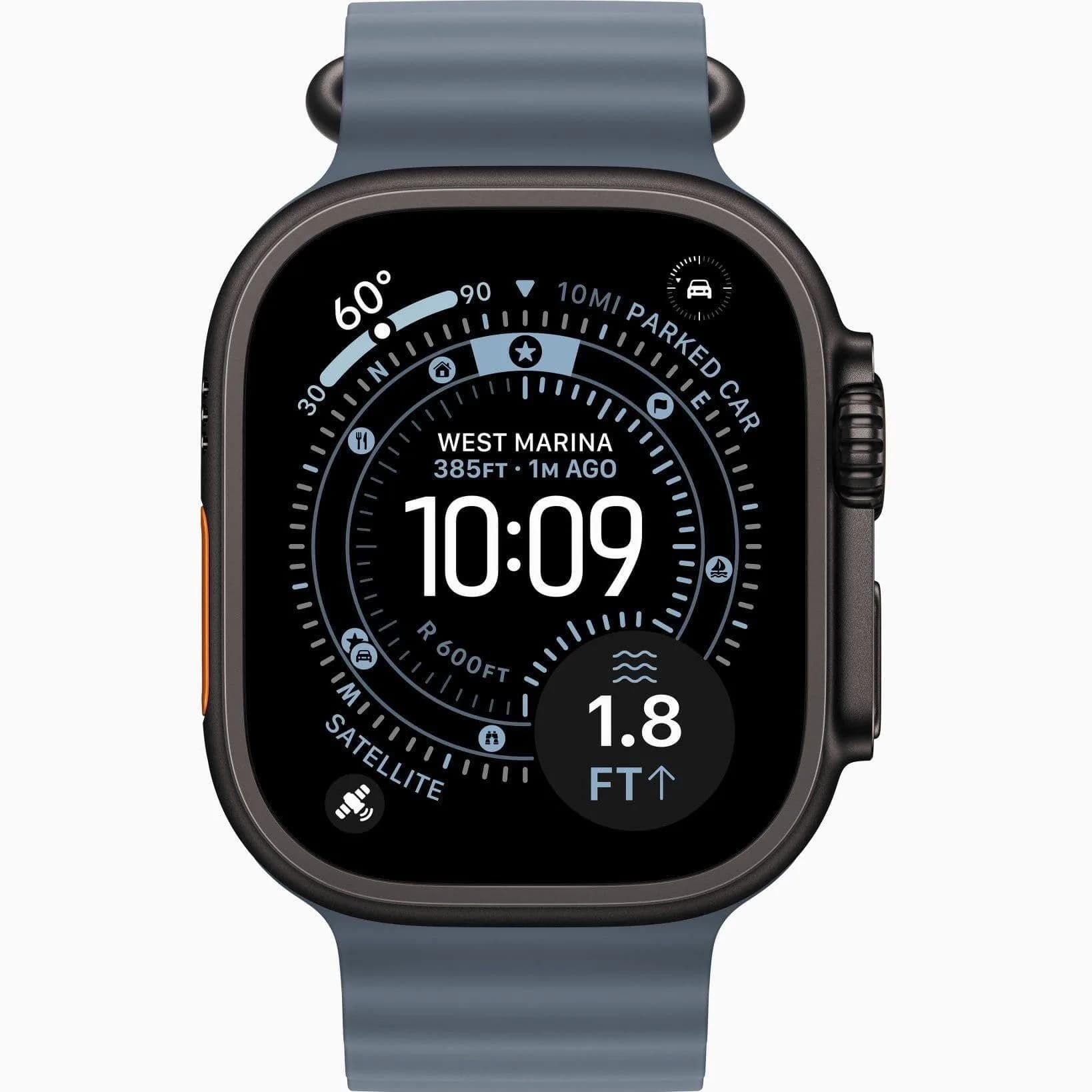 ساعت هوشمند اپل الترا 3 کیس مشکی 49 میلی متری بند اوشن | 2025 Apple Watch Ultra 3 49mm black titanium case ocean band — تصویر ۱۱