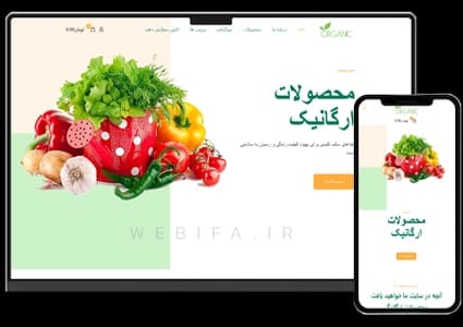 طراحی سایت فروشگاهی محصولات ارگانیک و غذایی و گیاهی – طرح شماره ۴۱۰۸
