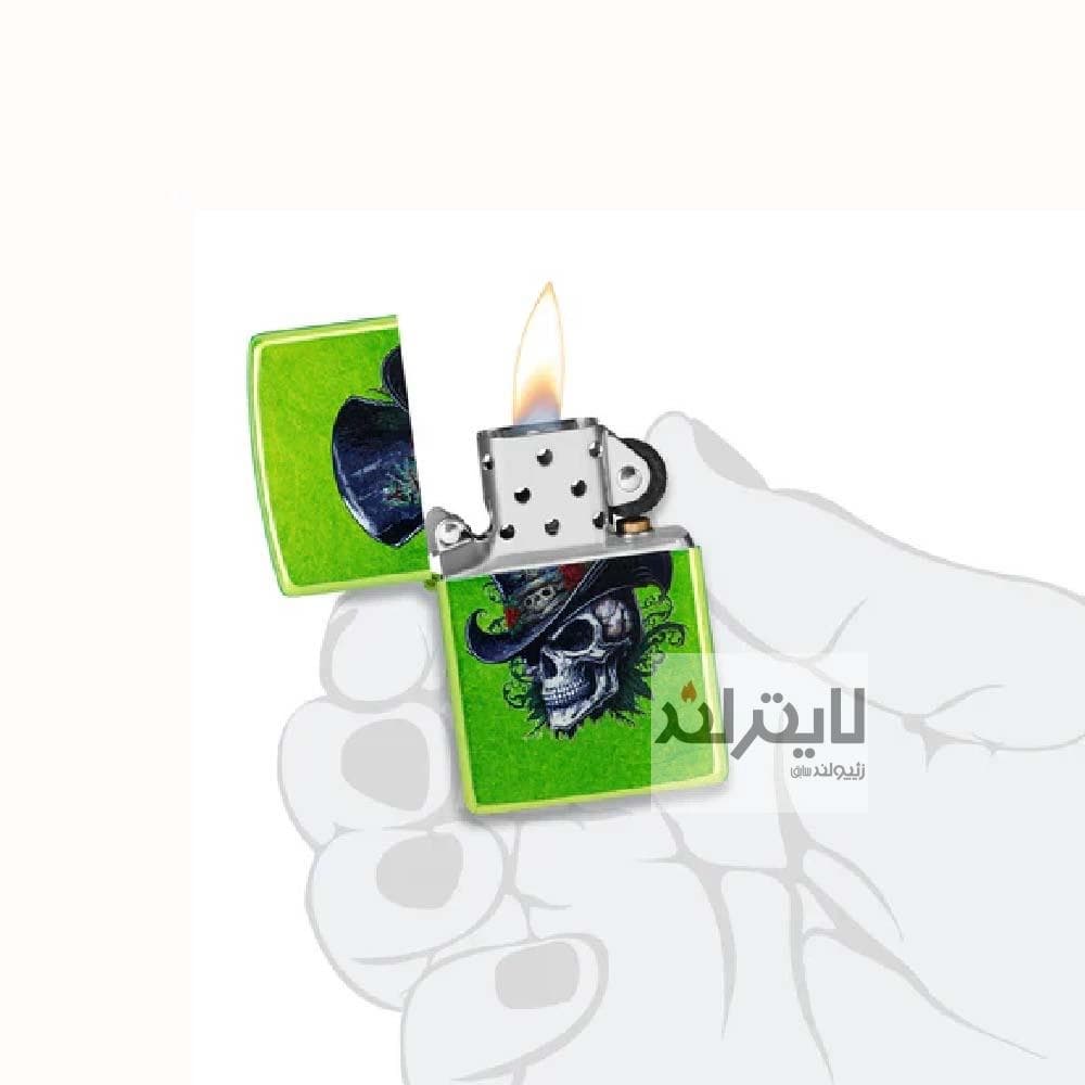 فندک زیپو مدل Steampunk Skeleton Skull Design کد 46709 — تصویر ۳