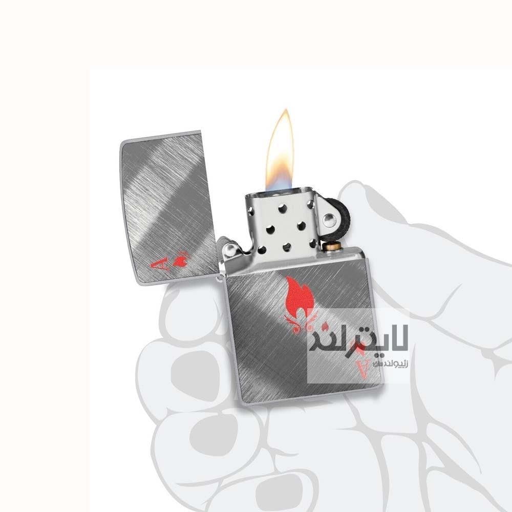 فندک زیپو مدل Flame Ace Design کد 48451 — تصویر ۳