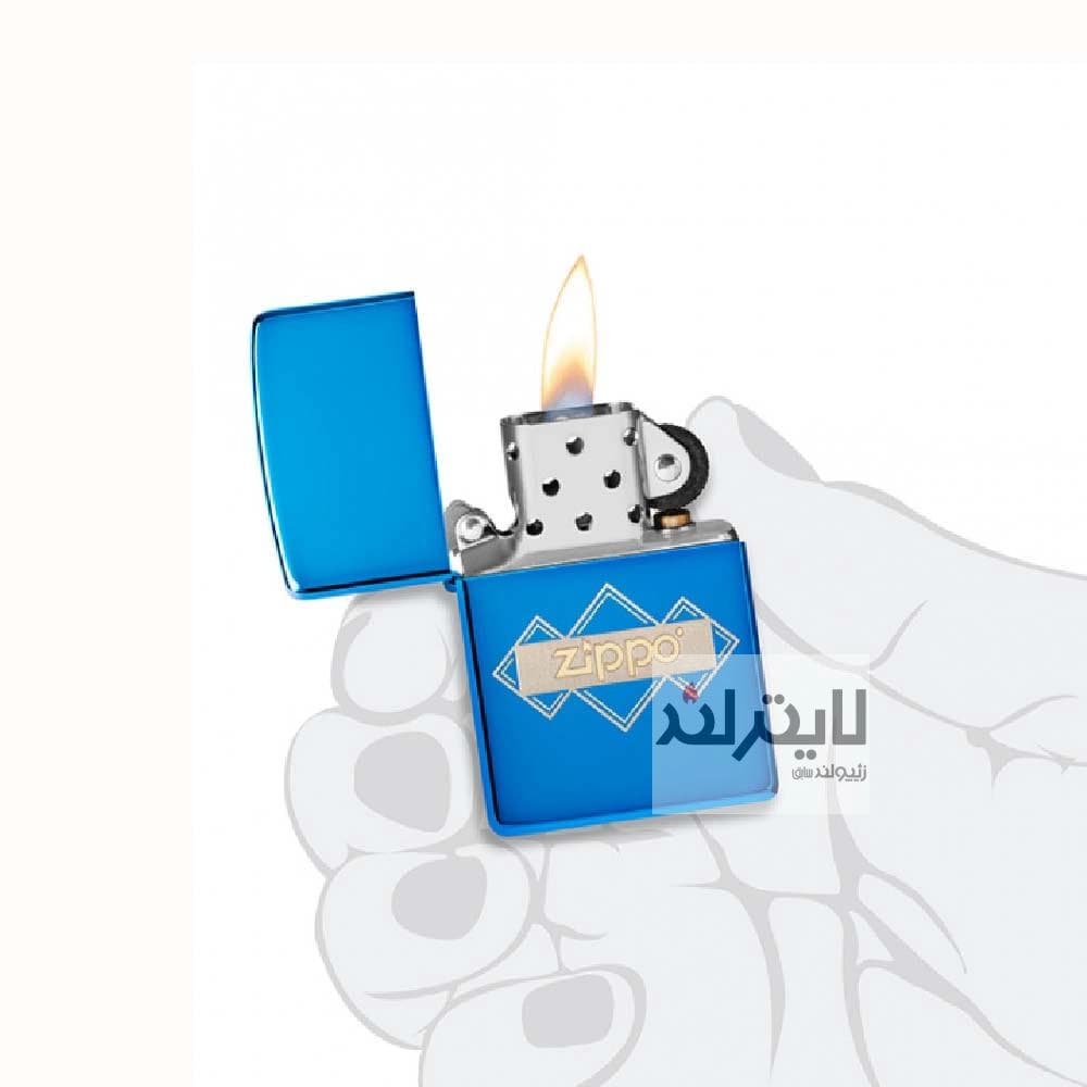 فندک زیپو مدل Zippo Design High Polish Blue کد 48706 — تصویر ۸