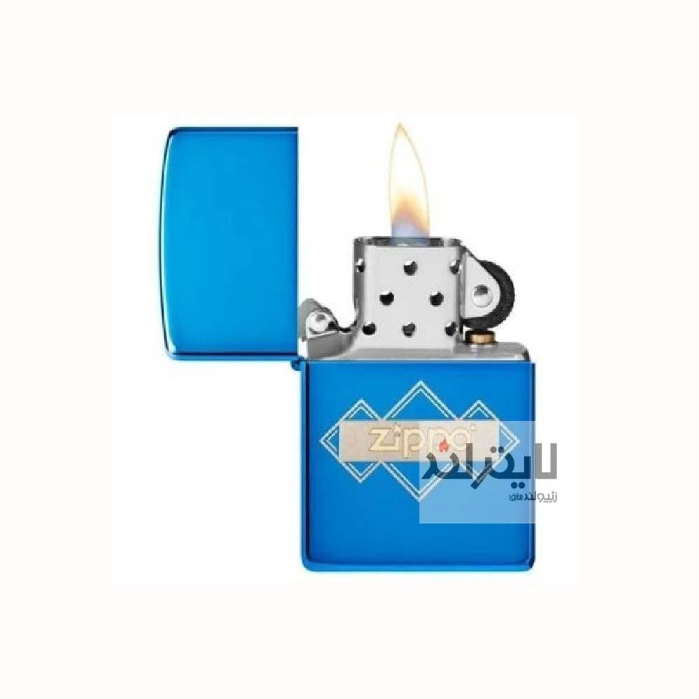 فندک زیپو مدل Zippo Design High Polish Blue کد 48706 — تصویر ۲