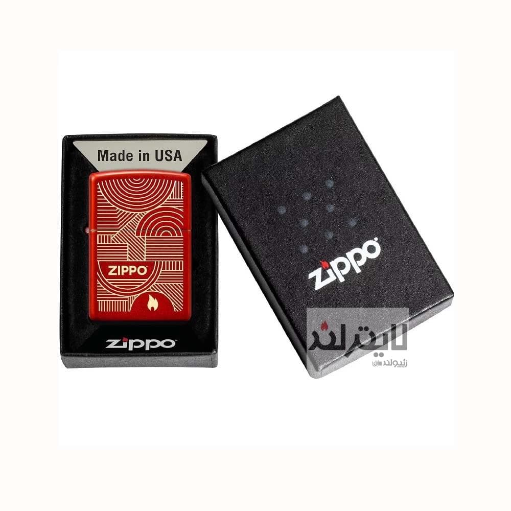 فندک زیپو مدل Abstract Lines کد 48705 — تصویر ۵