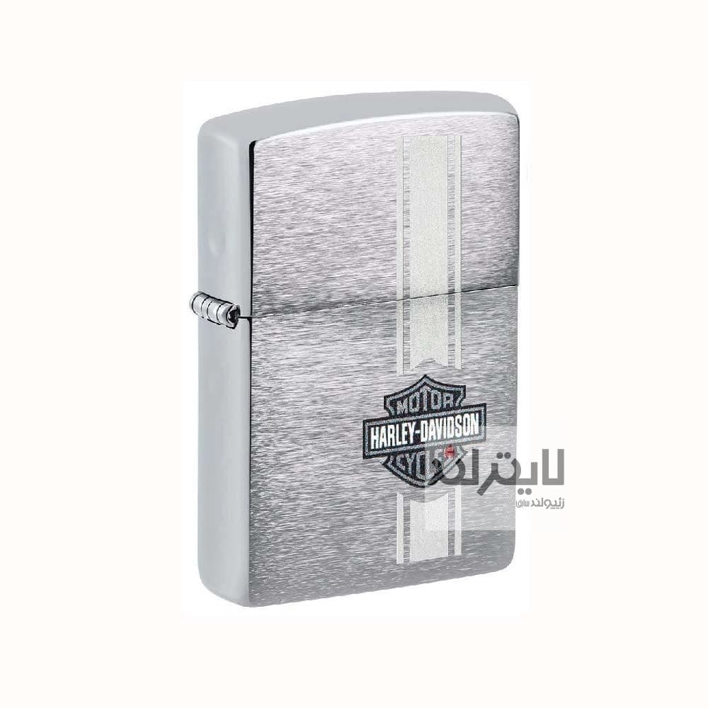 فندک زیپو مدل Harley-Davidson Logo Brushed Chrome کد 49828 — تصویر ۸