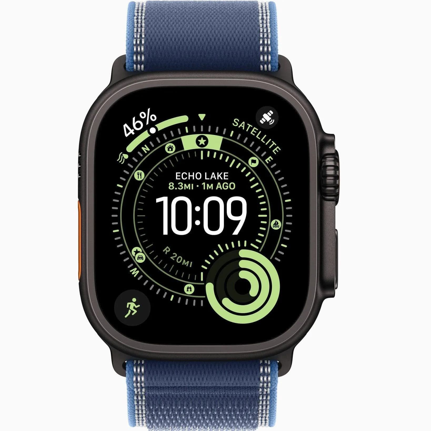 ساعت هوشمند اپل واچ الترا 2 کیس مشکی 49 میلی متری| Apple Watch Ultra 2 New 49mm Trail Loop Band — تصویر ۴