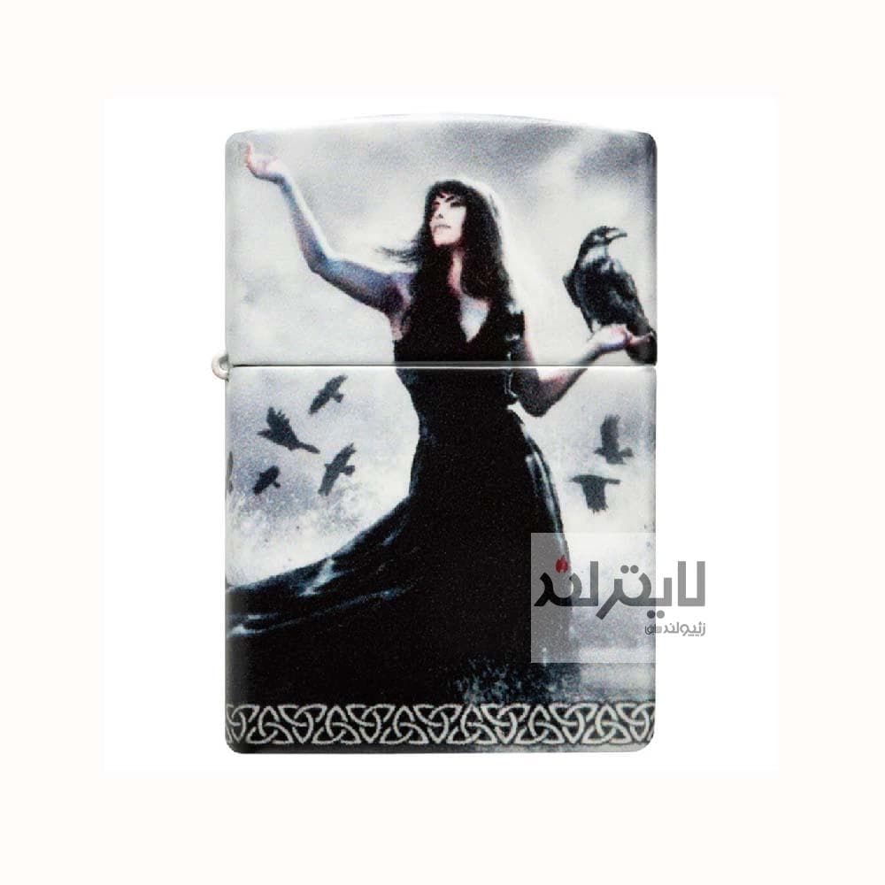 فندک زیپو مدل Mazzi Gothic Lady Ravens 540 Color کد 48969 — تصویر ۸
