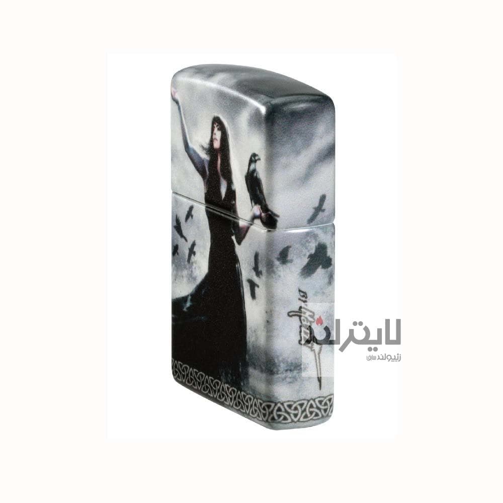 فندک زیپو مدل Mazzi Gothic Lady Ravens 540 Color کد 48969 — تصویر ۶