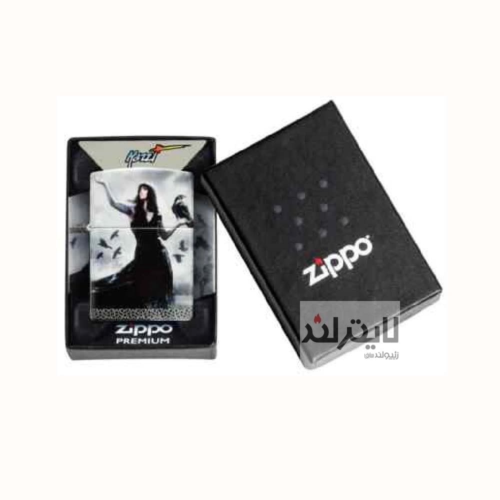 فندک زیپو مدل Mazzi Gothic Lady Ravens 540 Color کد 48969 — تصویر ۷