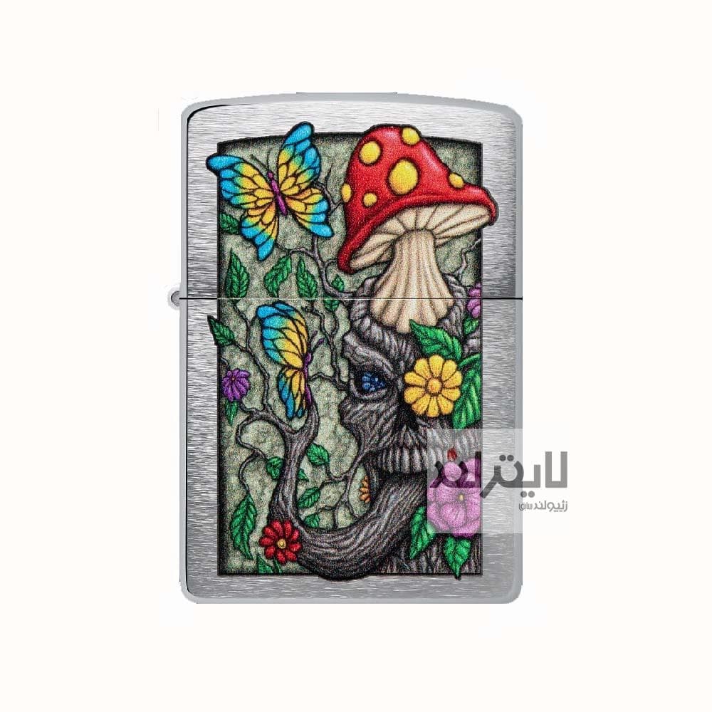 فندک زیپو مدل Freaky Nature Design, Brushed Chrome Finish Lighter کد 48635 — تصویر ۶