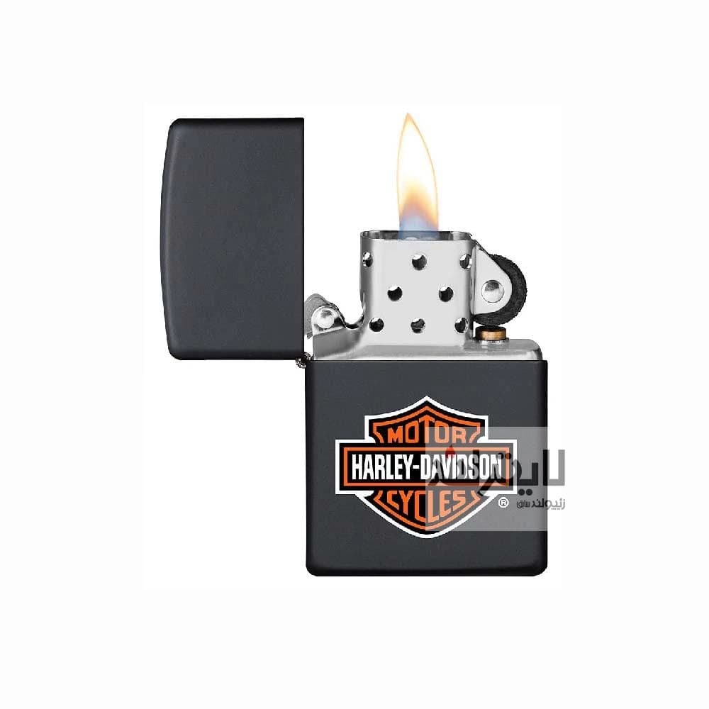 فندک زیپو مدل Harley-Davidson® Logo Black Matte کد 218HD — تصویر ۶