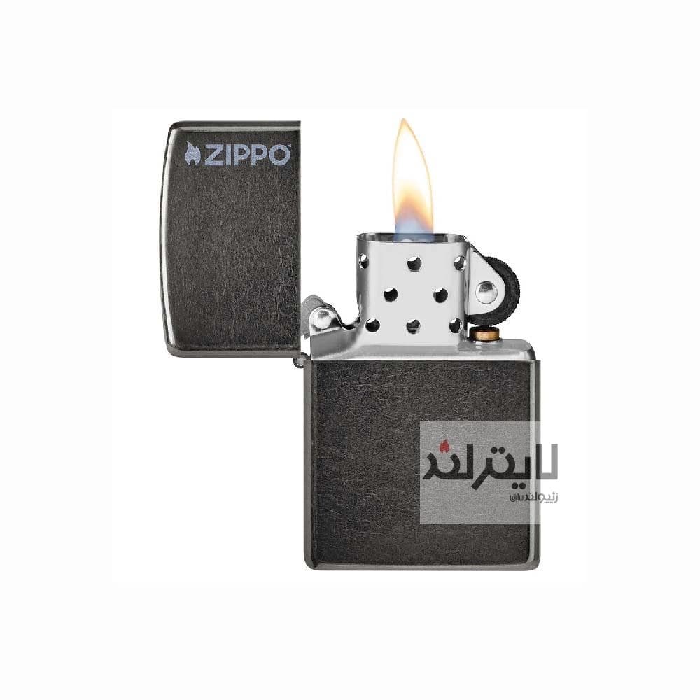 فندک زیپو مدل Classic Grey Zippo Logo کد 28378zl — تصویر ۲
