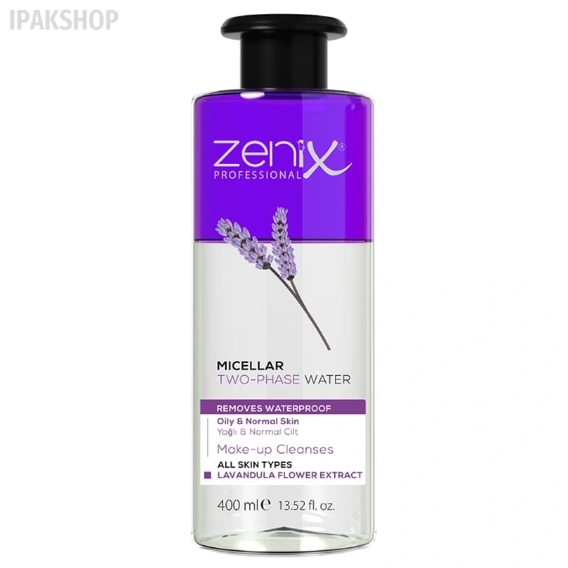 میسلار واتر دو فاز زنیکس zenix رایحه اسطوخودوس 400 میل