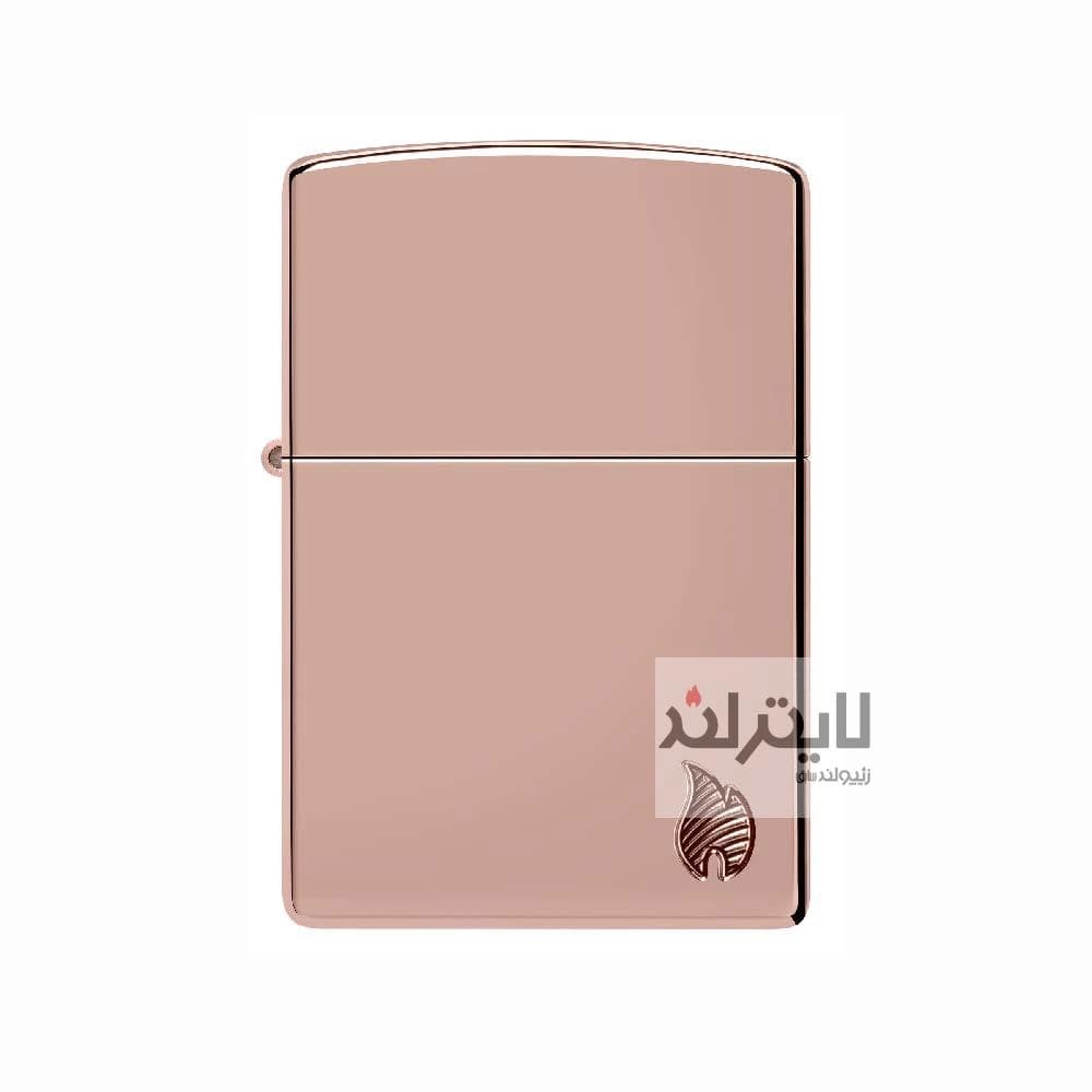 فندک زیپو مدل Armor® High Polish Rose Gold Flame Design کد 46401 — تصویر ۵