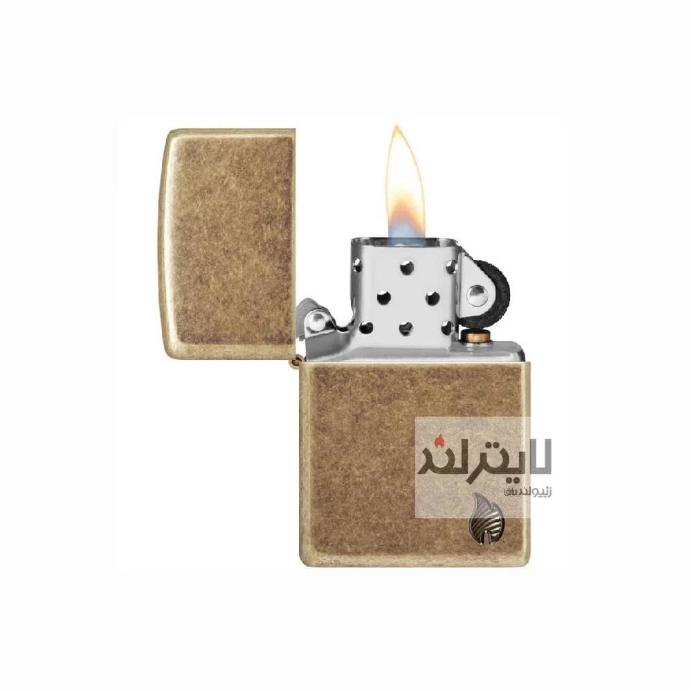 فندک زیپو مدل Armor® Antique Brass Flame Design کد 46400 — تصویر ۶