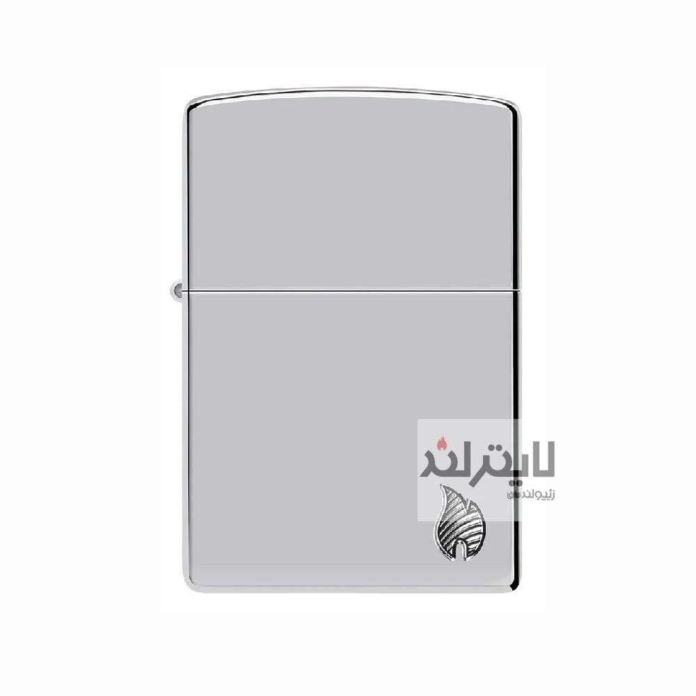 فندک زیپو مدل Armor® High Polish Chrome Flame Design کد 46396