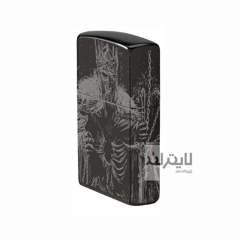 فندک زیپو مدل Skull King Design High Polish Black کد 46139 — تصویر ۱۲